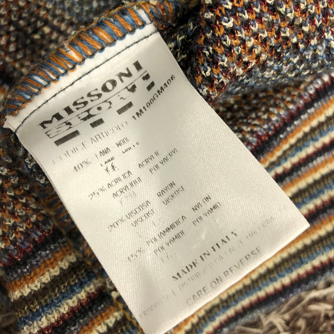 미쏘니 멀티컬러 울 패턴 니트  상품이미지7