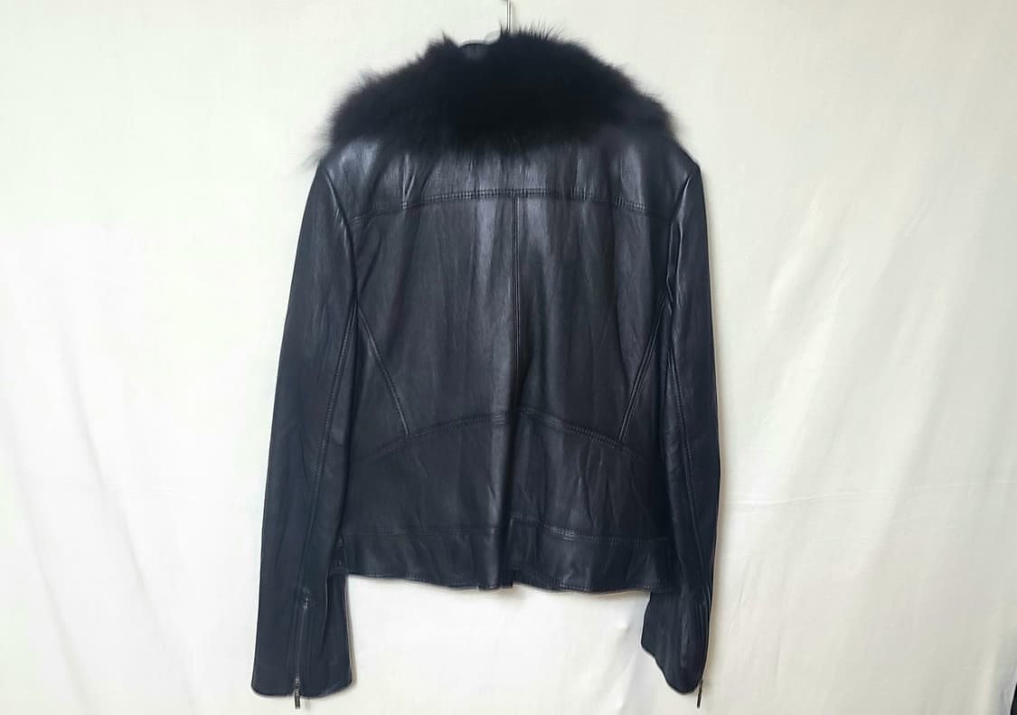 이탈리아 솔로프라 양가죽 + 리얼 폭스퍼 라이더 자켓 누빔 77 상품이미지4