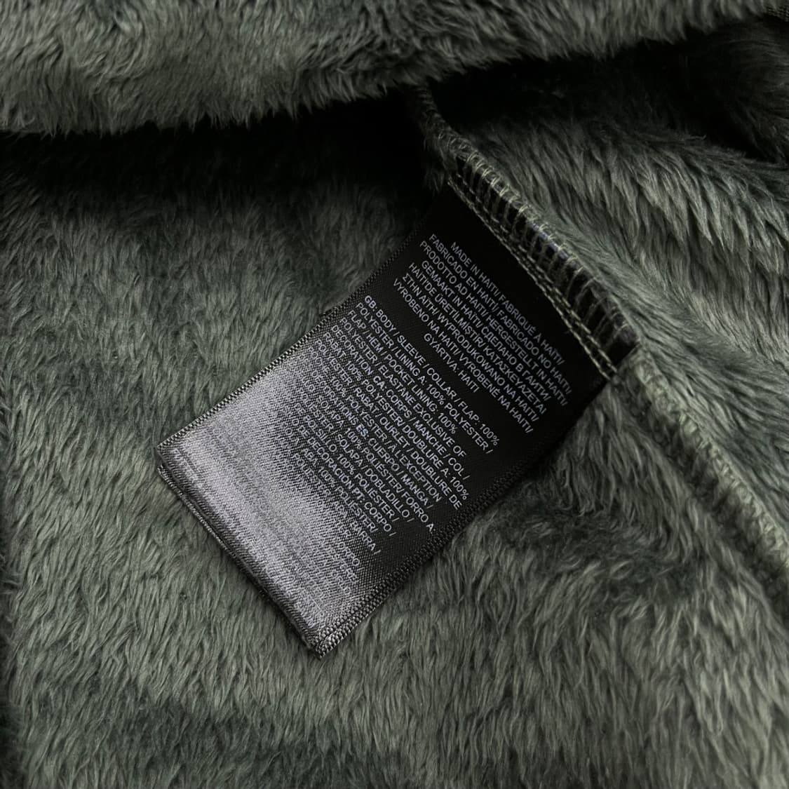 노스페이스 로고 딥카키 후리스 S 상품이미지5