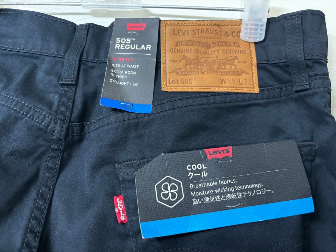 리바이스 505 블랙 바지  29 새제품 팬츠 상품이미지4
