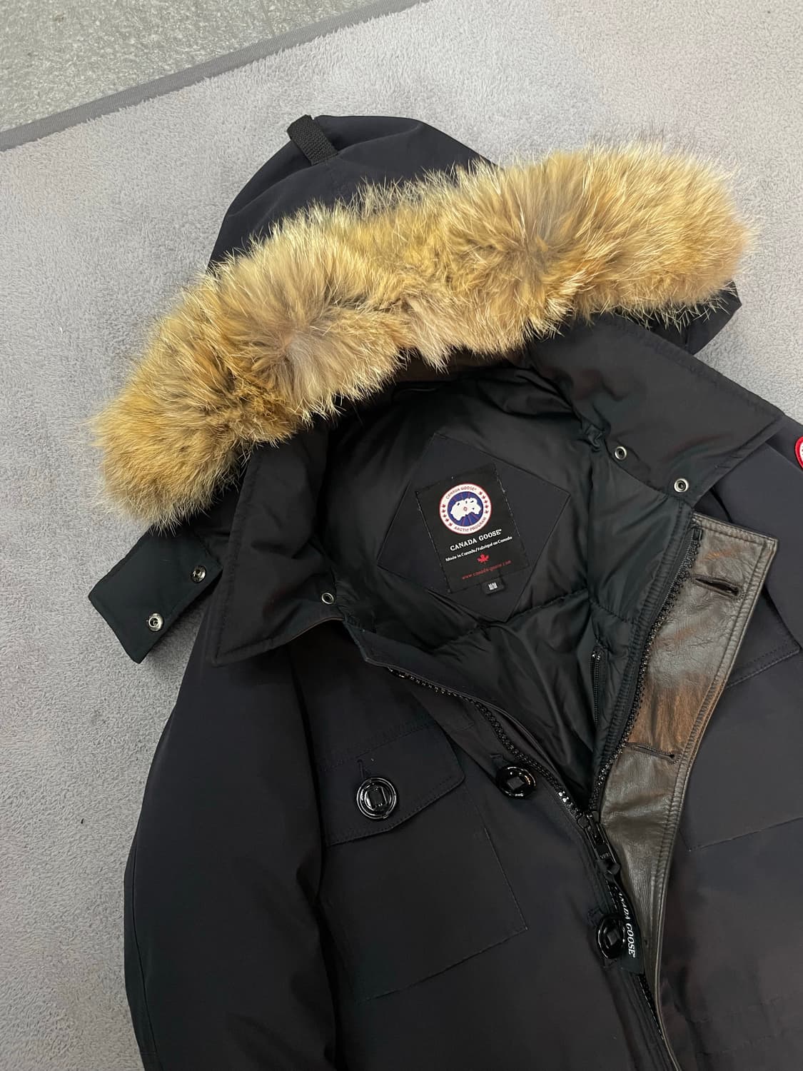 M/ 캐나다구스 BANFF 레더 한정 패딩 점퍼 상품이미지5