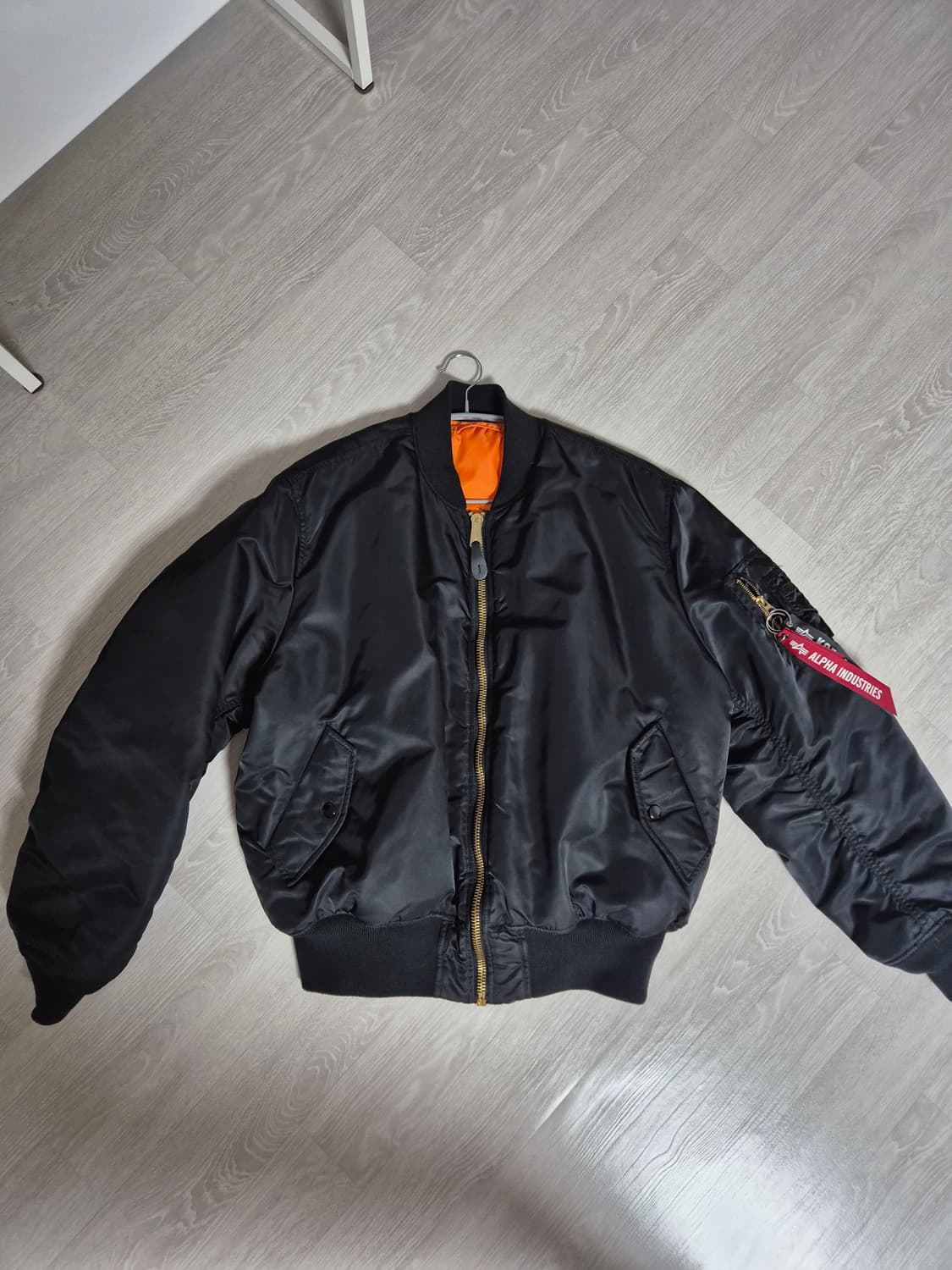 알파인더스트리 ma-1 블랙 XL 상품이미지1