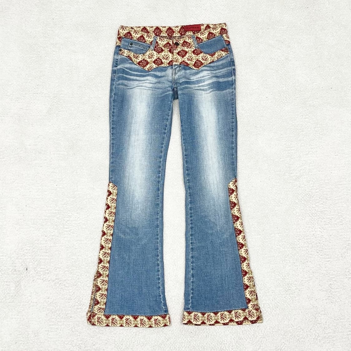 빈티지 워시드 절개 플레어 팬츠  상품이미지1