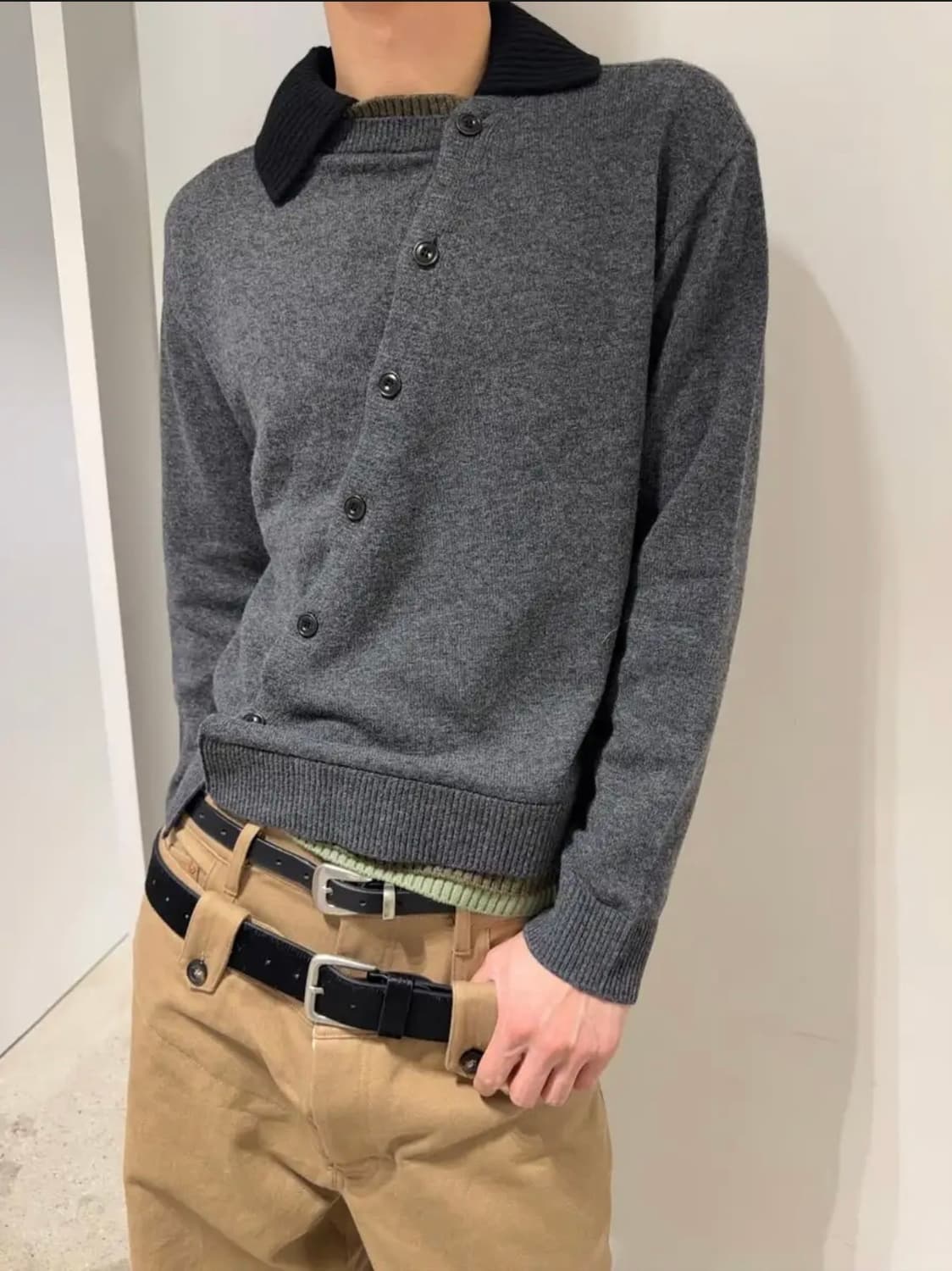 새상품 앤더슨벨 가디건 LAYERED COLLAR CARDIGAN atb 상품이미지1