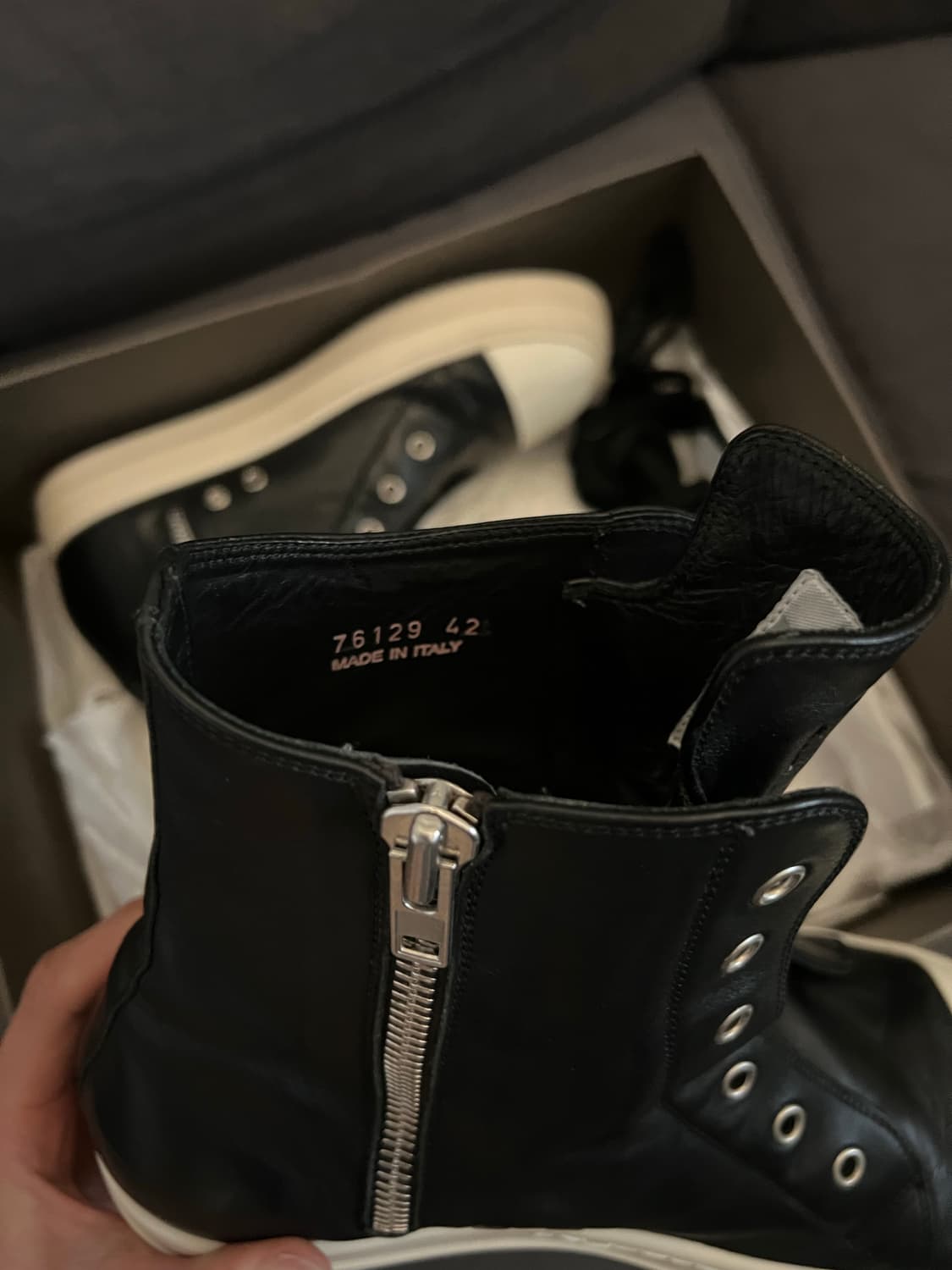 Rick Owen’s Lpo 레더 하이탑 42  상품이미지4