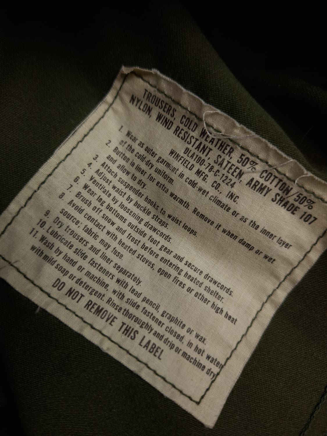 오리지날 미군 M-65 필드 카고 팬츠 상품이미지3