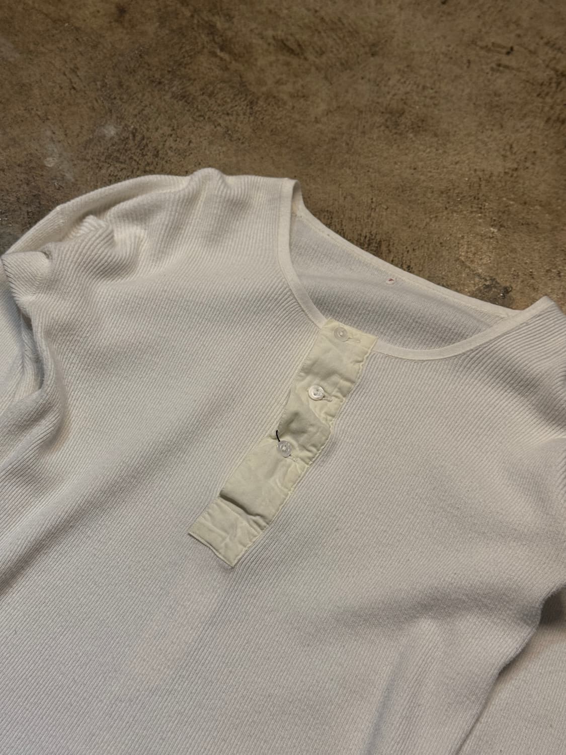44-55 ) Vintage Soft Rib Henley 상품이미지5