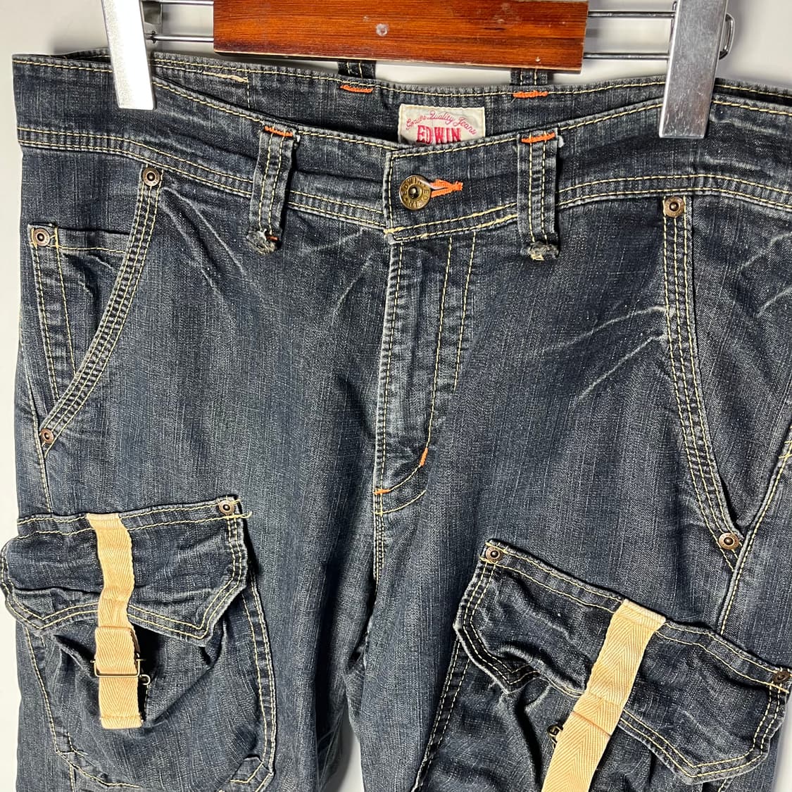 [EDWIN] 에드윈 Y2K 멀티포켓 워시드 데님팬츠 상품이미지3