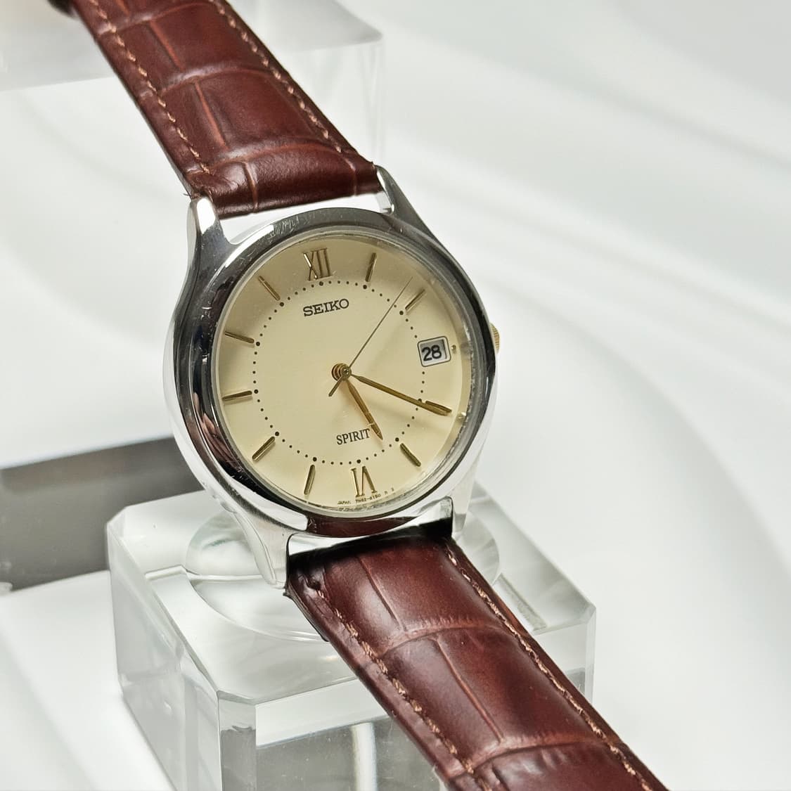 80's90's 빈티지 세이코 스피릿 로만 콤비 워치 상품이미지5