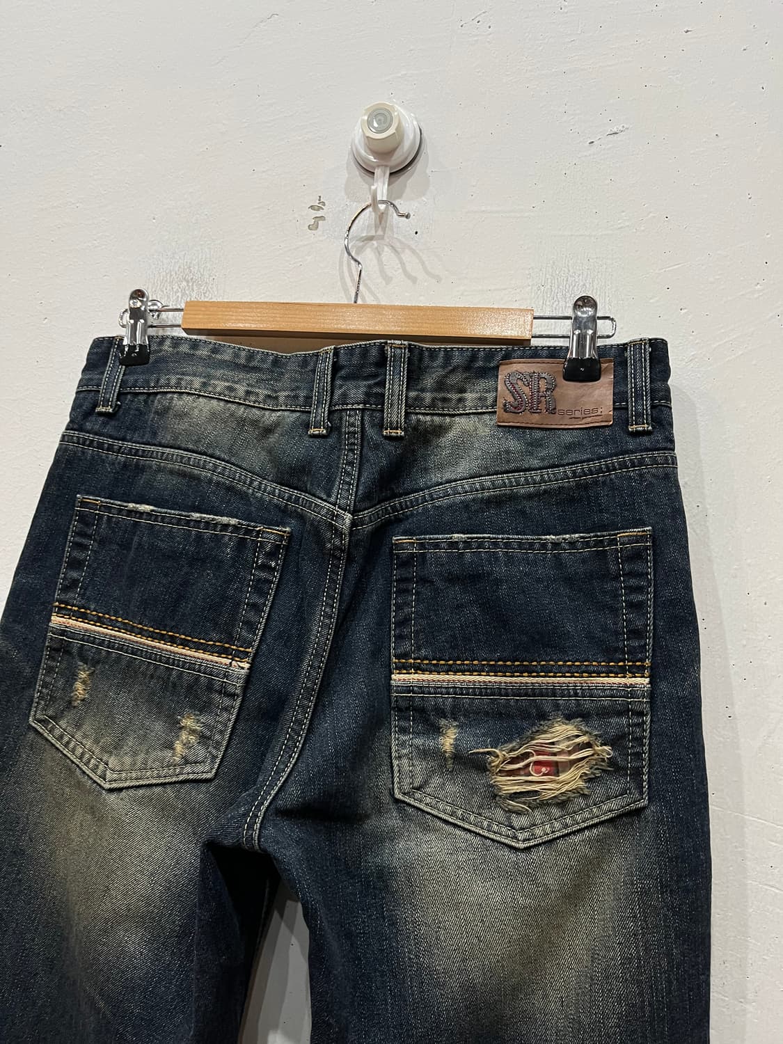 시리즈 데미지 워시드 데님팬츠 31 상품이미지6