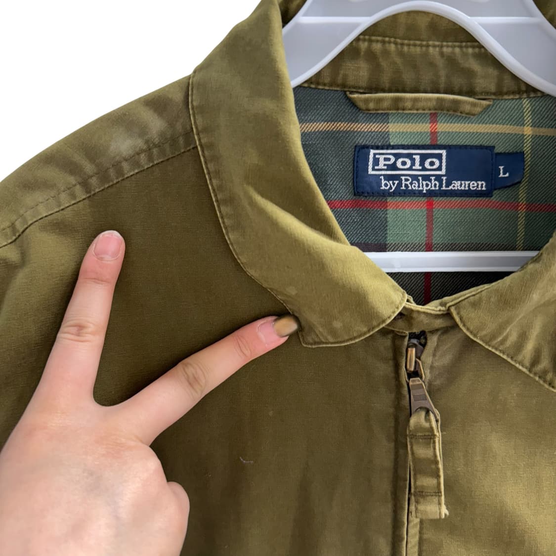 [L] 폴로 카키 코튼 자켓 상품이미지6