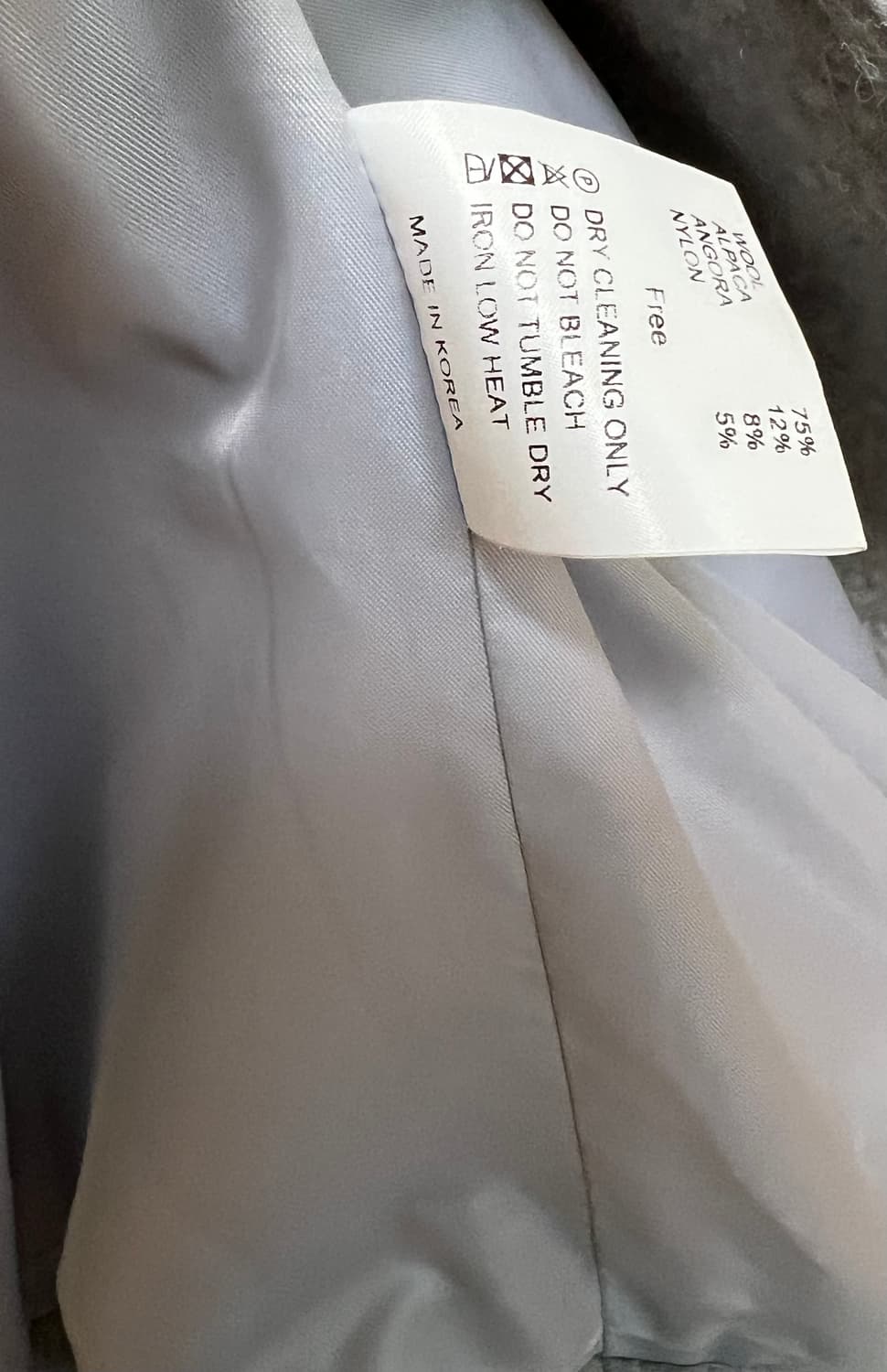 타낫 오버핏 싱글자켓(다크그레이) 상품이미지4