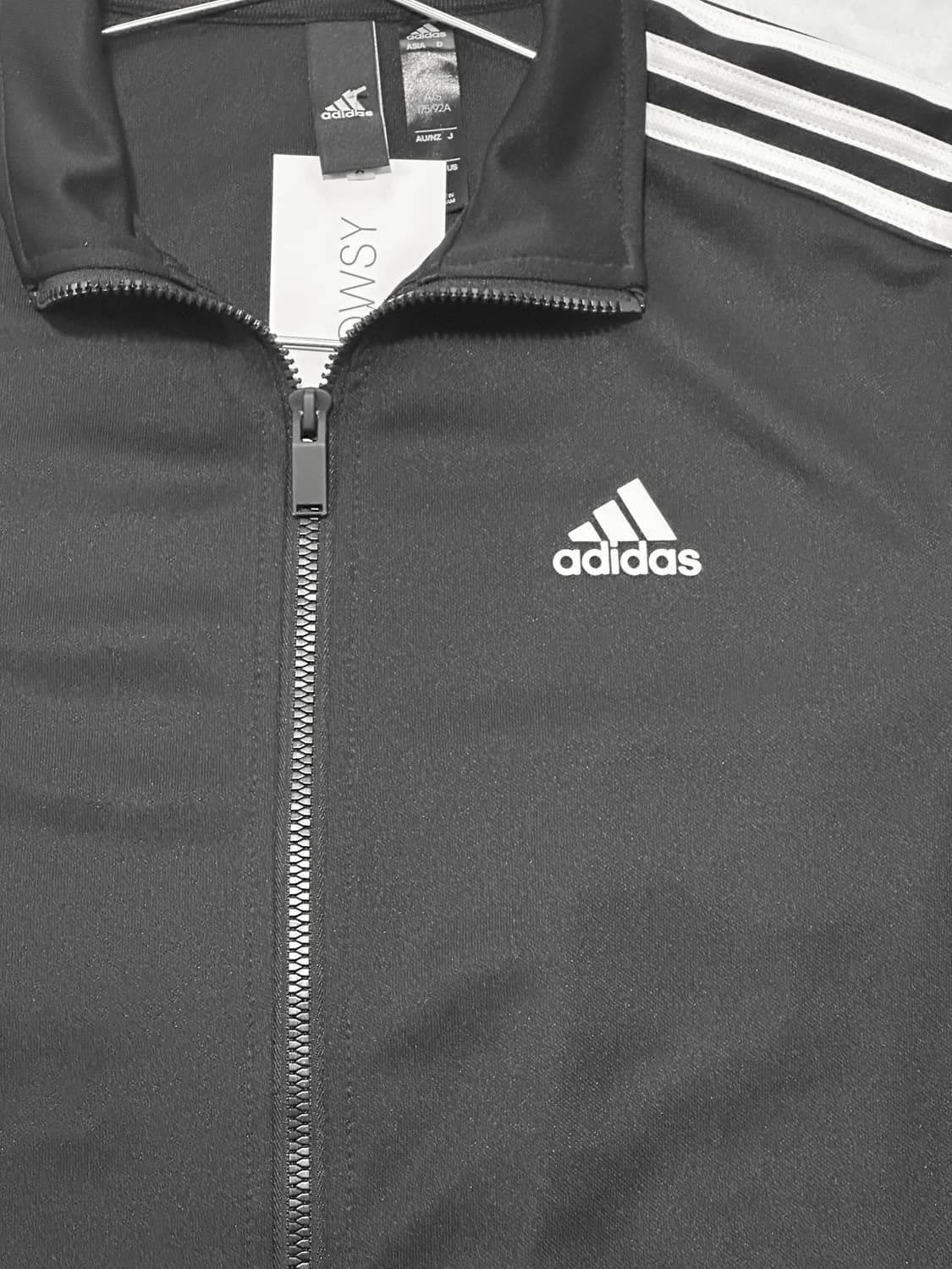 아디다스 3스트라이프 트랙탑 저지 (Black/White) 상품이미지2