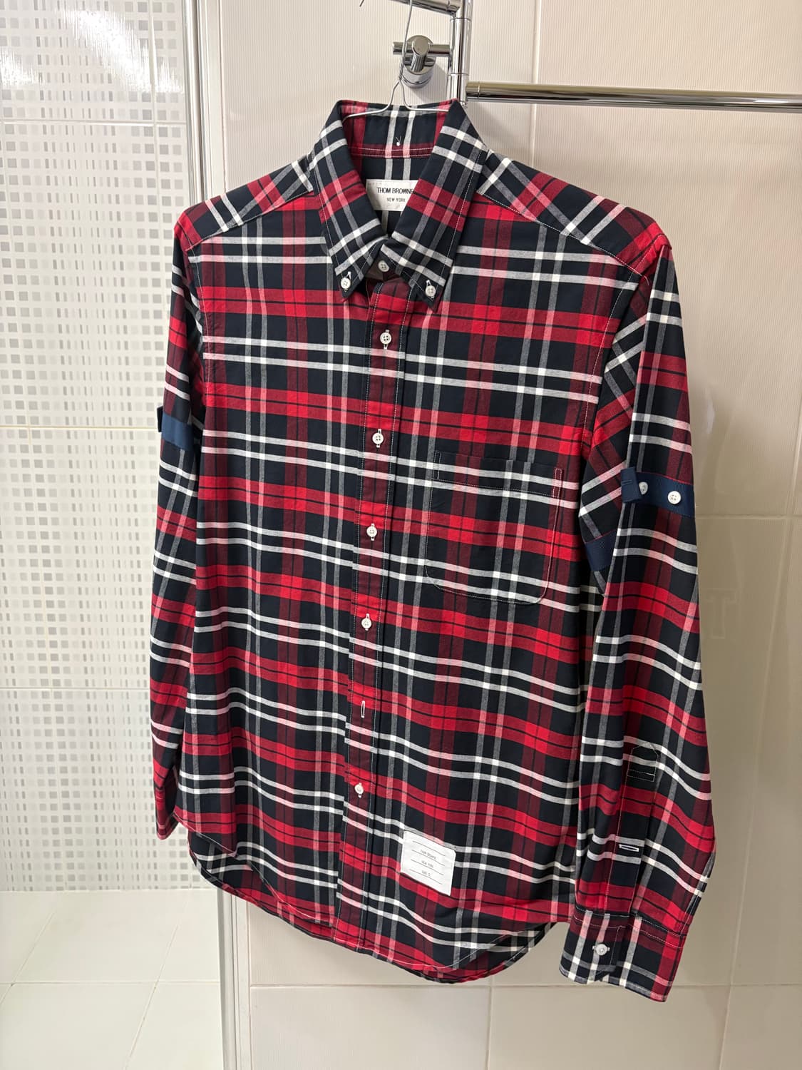 Thom Browne 레드 체크 셔츠 상품이미지1