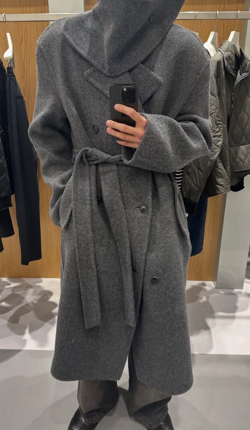 렉토 쿠세 코트 1사이즈 그레이 상품이미지1