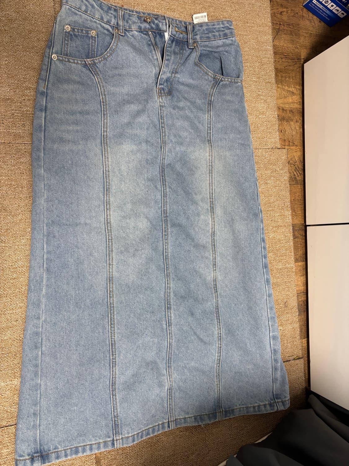 데님 롱 스커트  상품이미지3