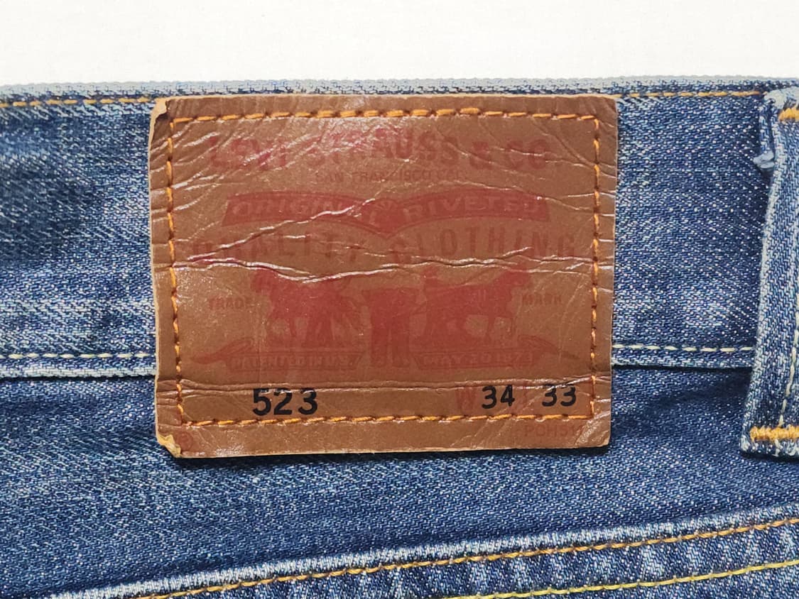 리바이스 523 스트레이트 데님 청바지 W34 상품이미지1