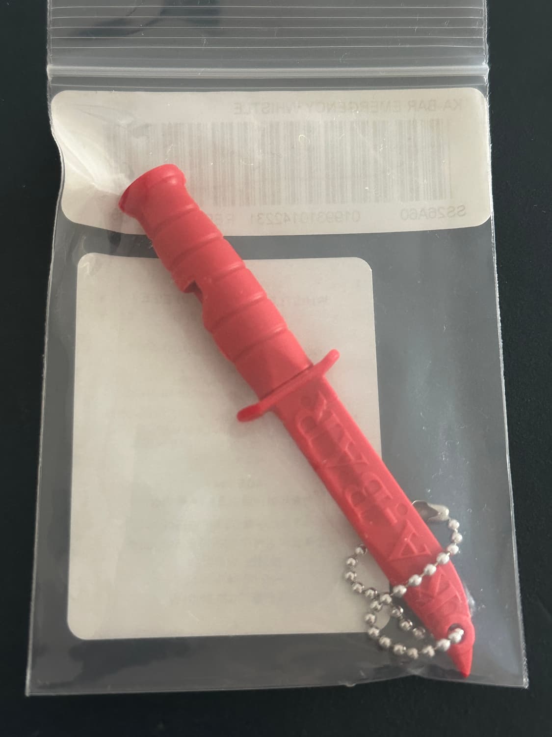 슈프림 케이바 이멀전시 휘슬 키체인 (레드)  상품이미지1