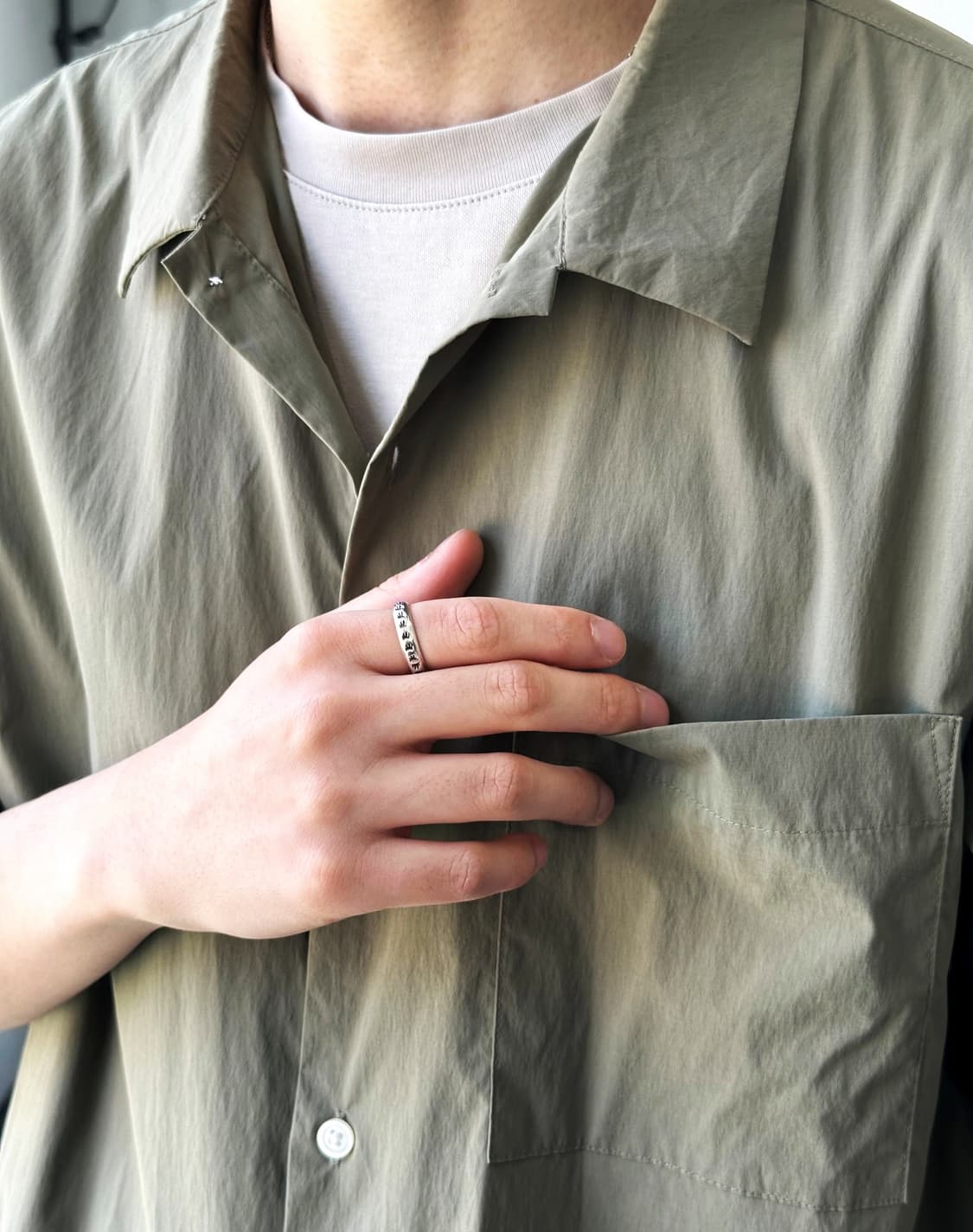 Stretched fabric H/S shirt 상품이미지9