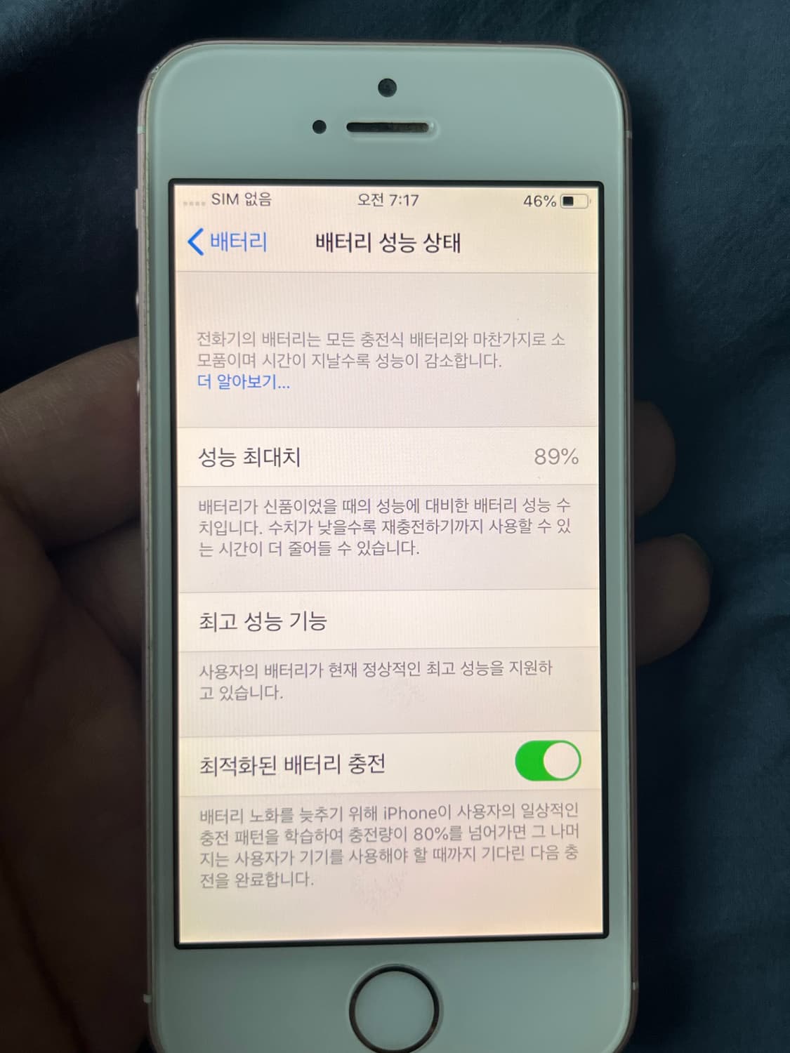 아이폰SE 로즈골드 64GB 감성카메라 상품이미지6