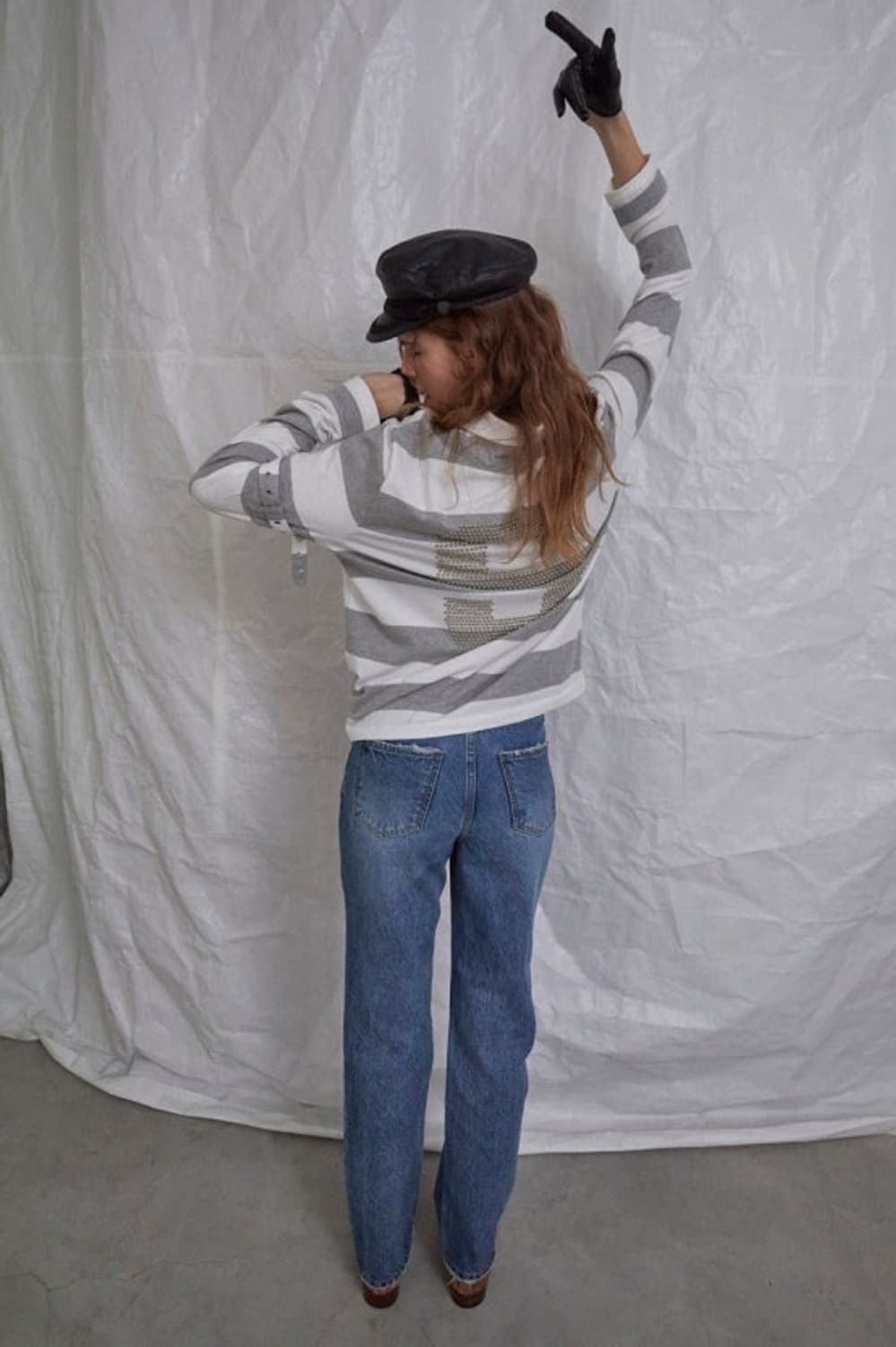 데어드 BALL STUD STRIPED POLO TOP 상품이미지3