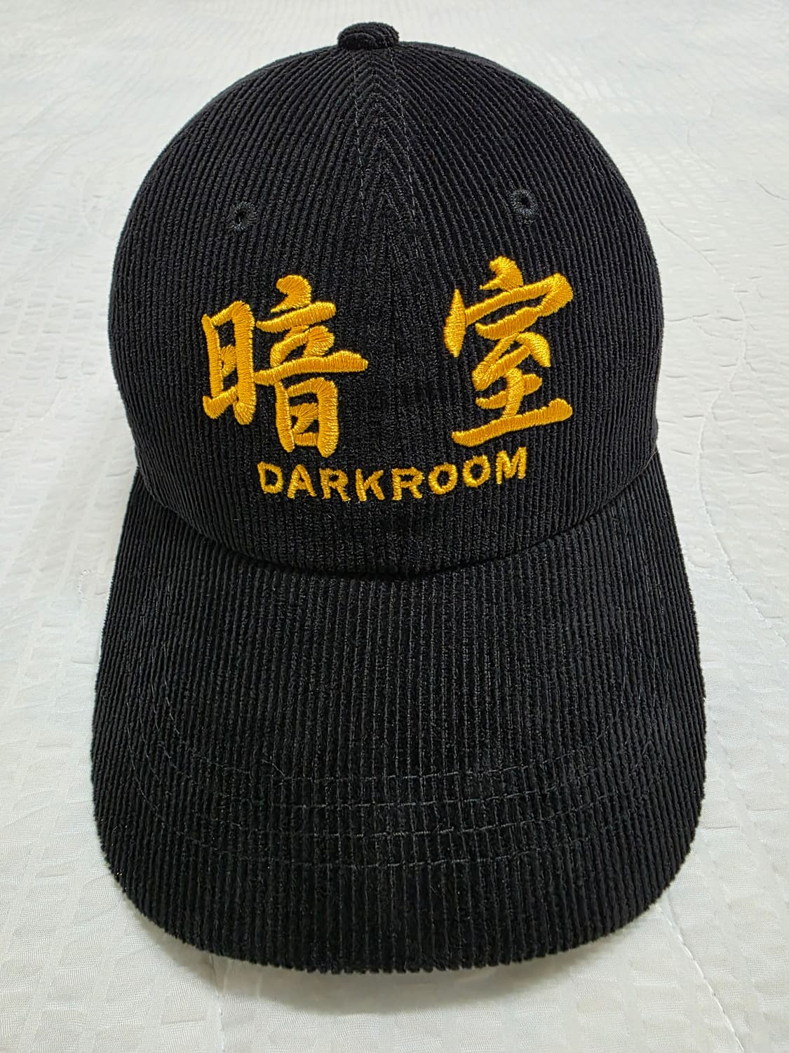 다크룸 시바스리갈 한정판 새상품 코듀로이 모자 볼캡 암실 Darkroom 상품이미지3