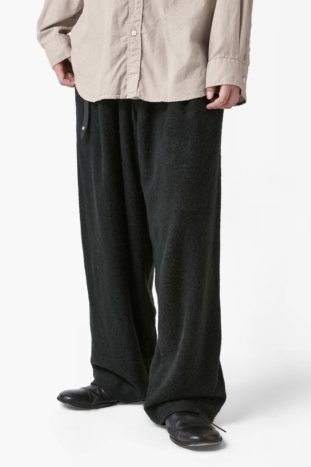 이얼즈어고 959 헤어리 원 턱 와이드 팬츠 2 m 사이즈 상품이미지1