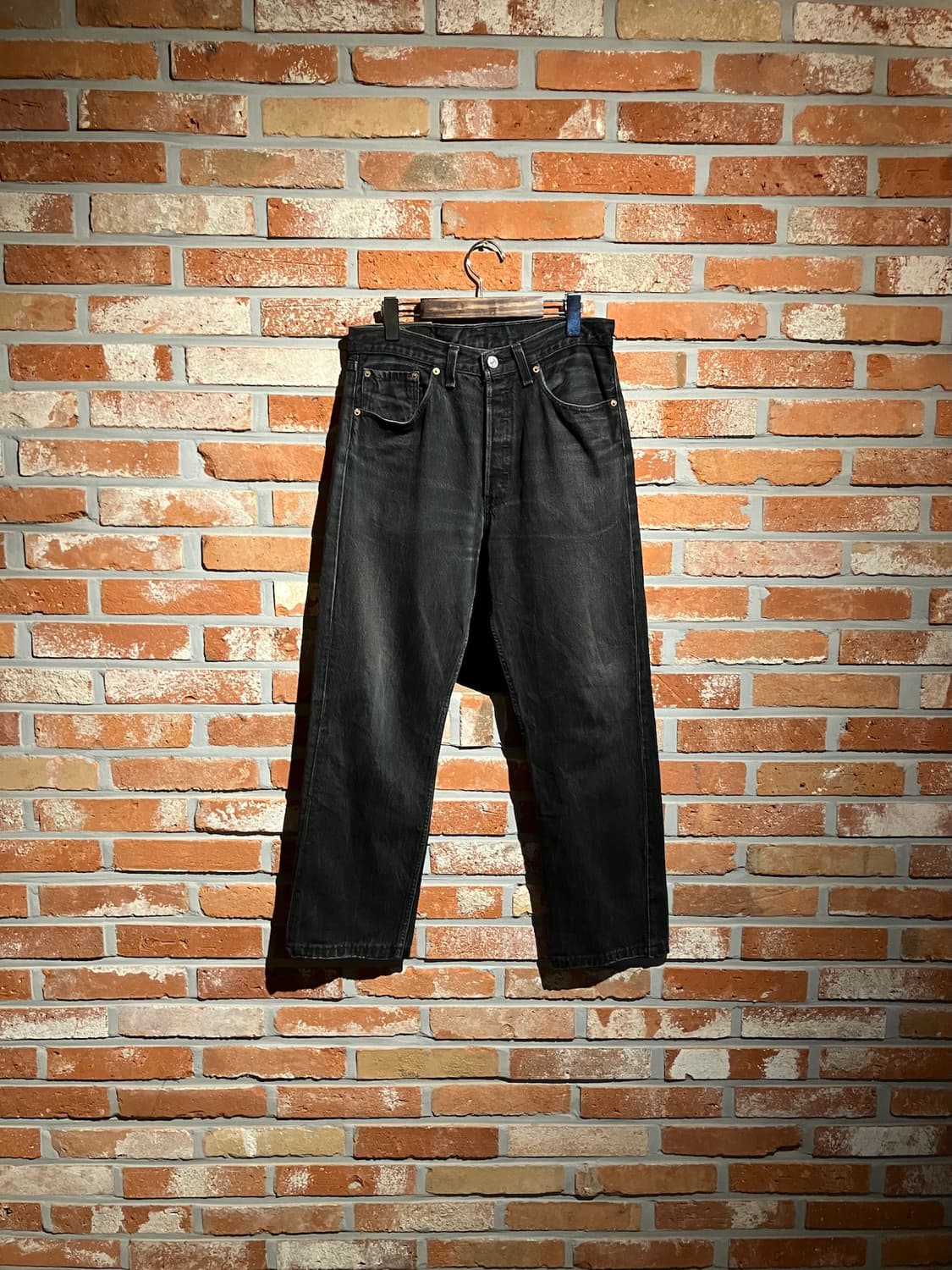 90s USA 빈티지 리바이스 501 블랙 데님 팬츠 상품이미지1