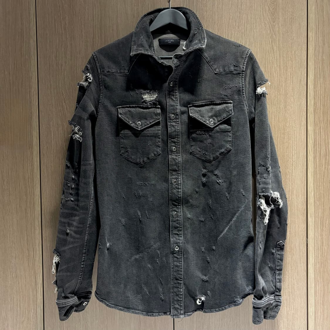 AMIRI 디스트로이드데님 흑청자켓 상품이미지6