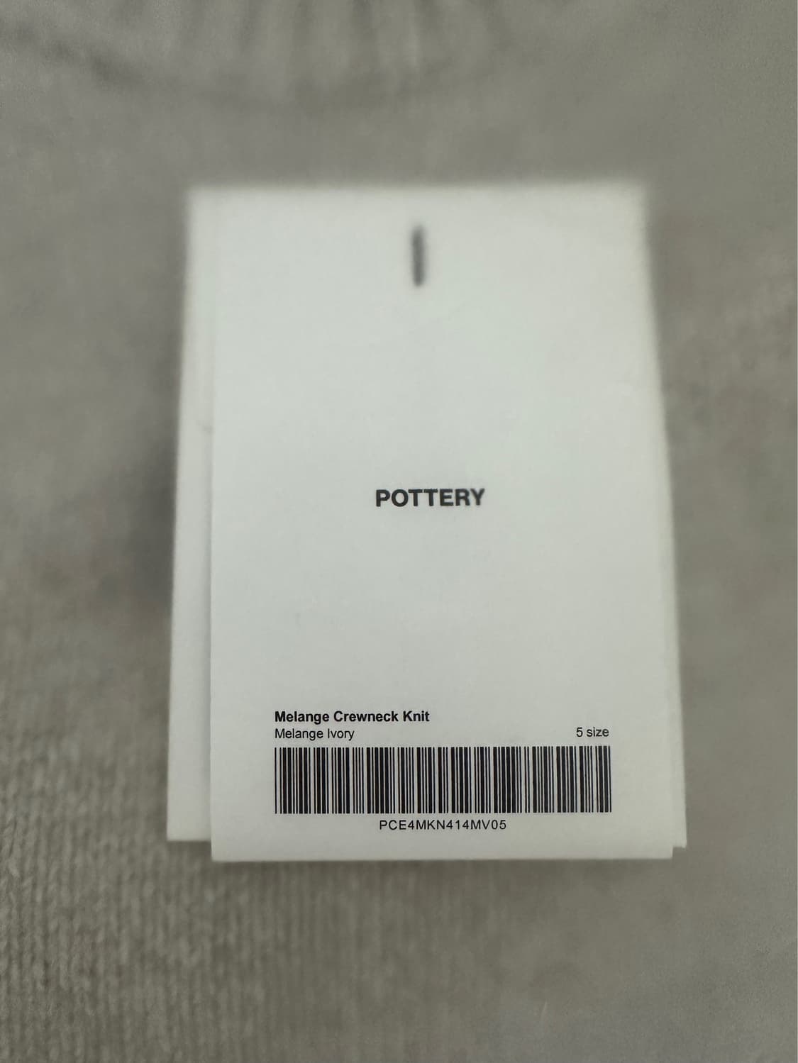 포터리 멜란지 크루넥니트(택비닐채 새상품급,5사이즈) 상품이미지3