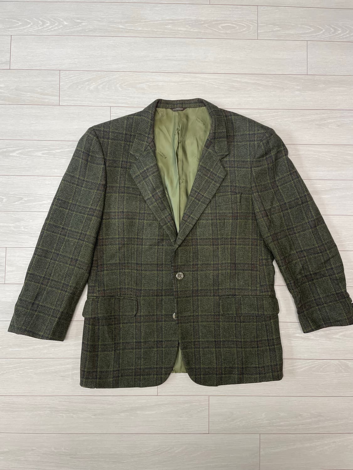 캠브릿지 빈티지 체크 울 블레이저 상품이미지2