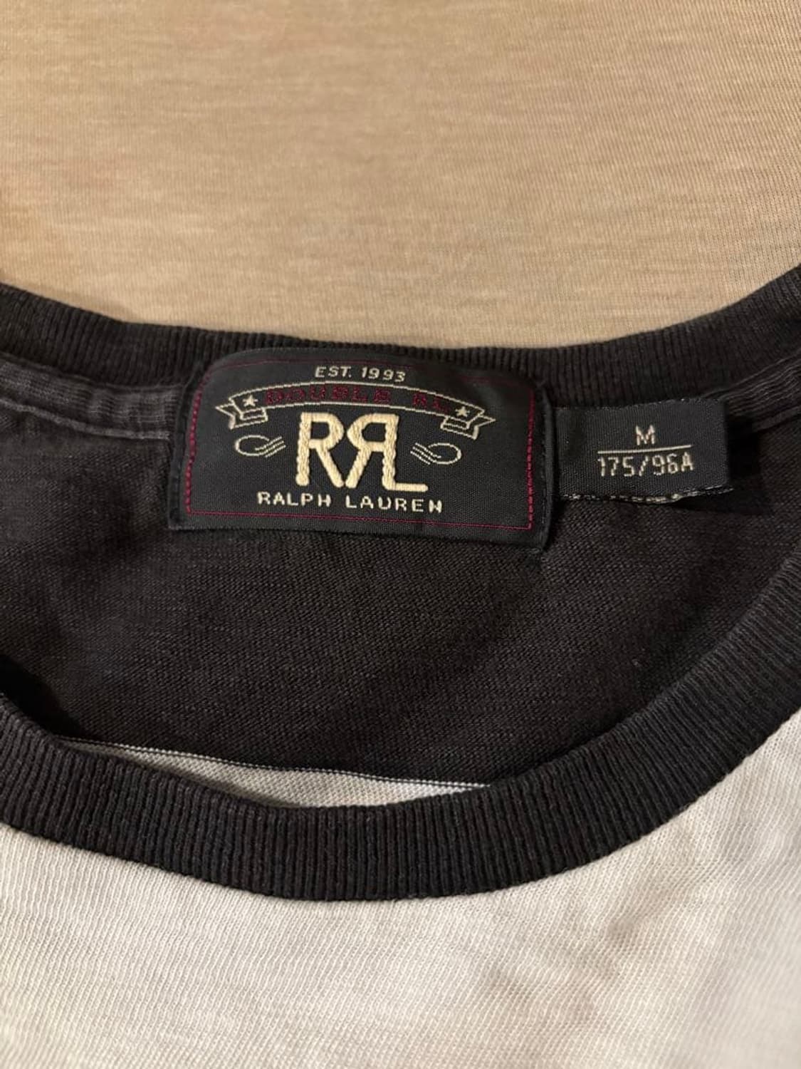  RRL 빈티지 가먼트 다이드 보더 스트라이프 티셔츠 상품이미지2