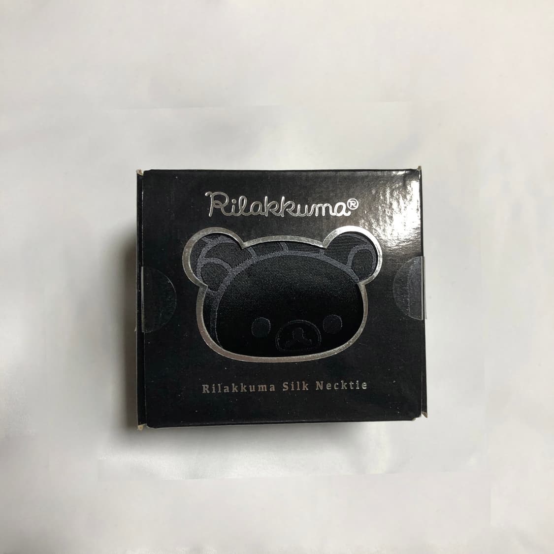 리락쿠마 실크 넥타이 블랙 상품이미지9