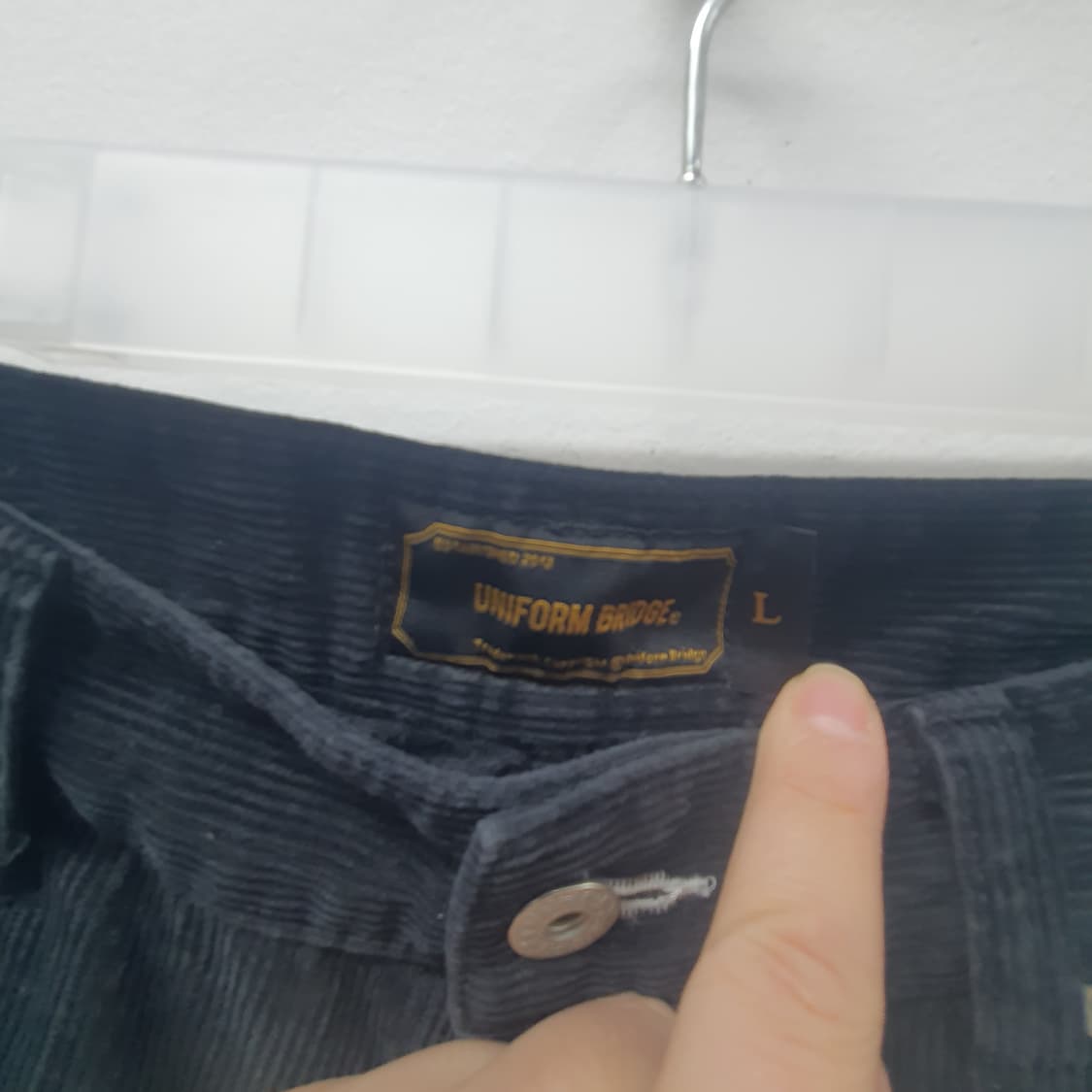 유니폼브릿지 코듀로이 팬츠 블랙  상품이미지3