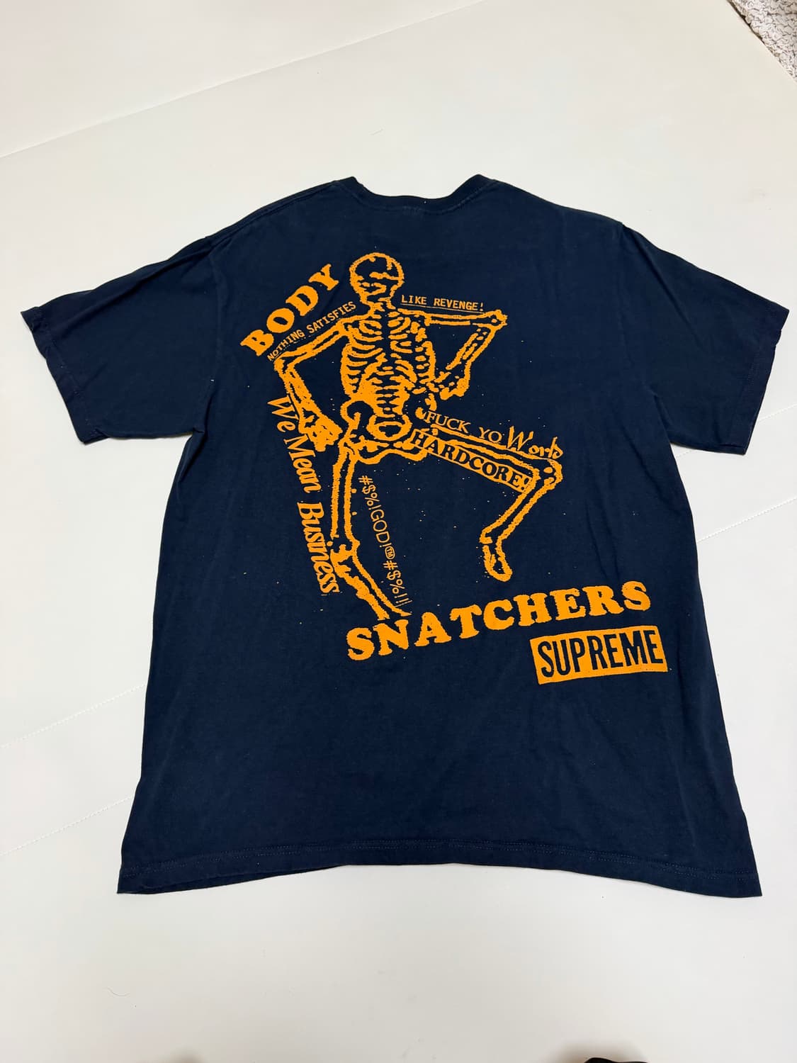 [L] 23 ss 슈프림 바디 스내쳐스 티 네이비 상품이미지2