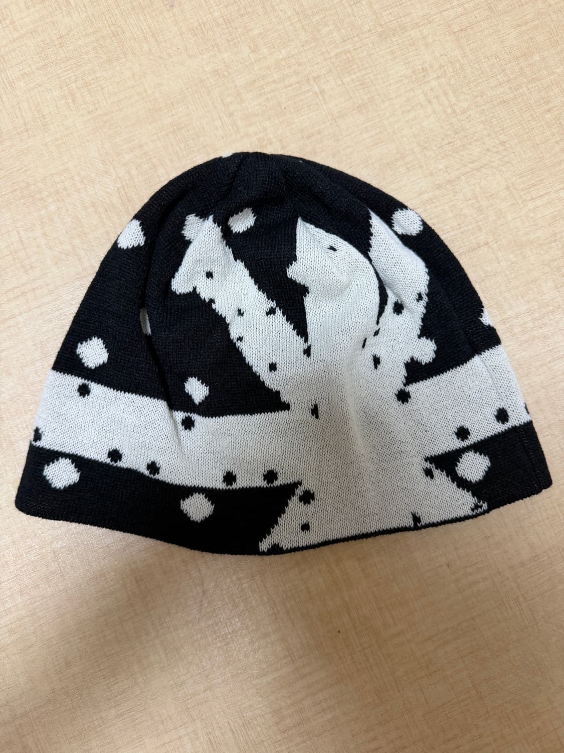 탄산마그네슘 자카드 유니언 잭 비니 블랙 상품이미지3