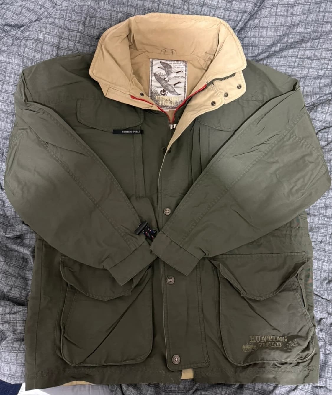 헌팅필드 카키 바람막이 점퍼 상품이미지1