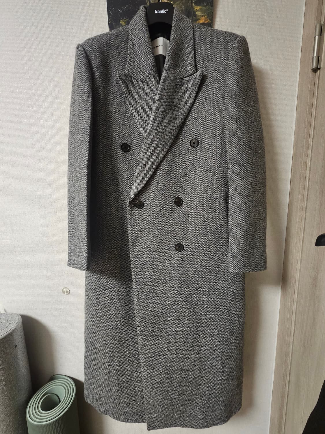 프랜틱서비스 25FW 오버사이즈 더블 울 코트(S) 상품이미지1