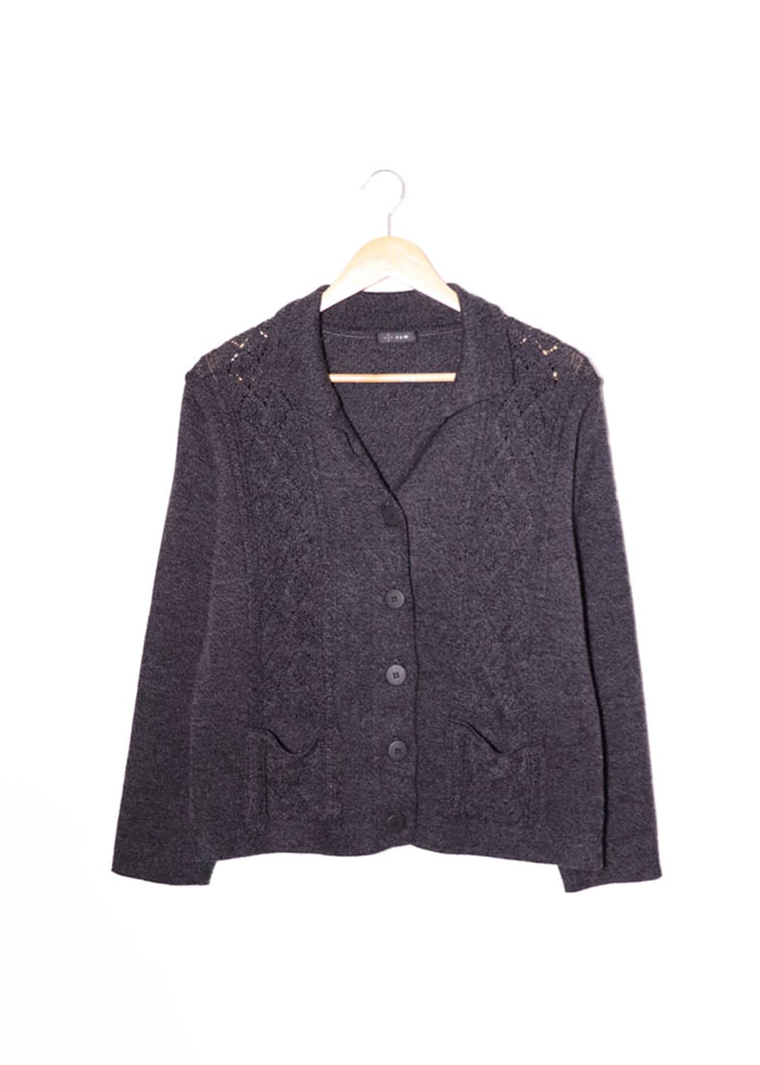 Jam Charcoal Collar Cardigan 상품이미지1