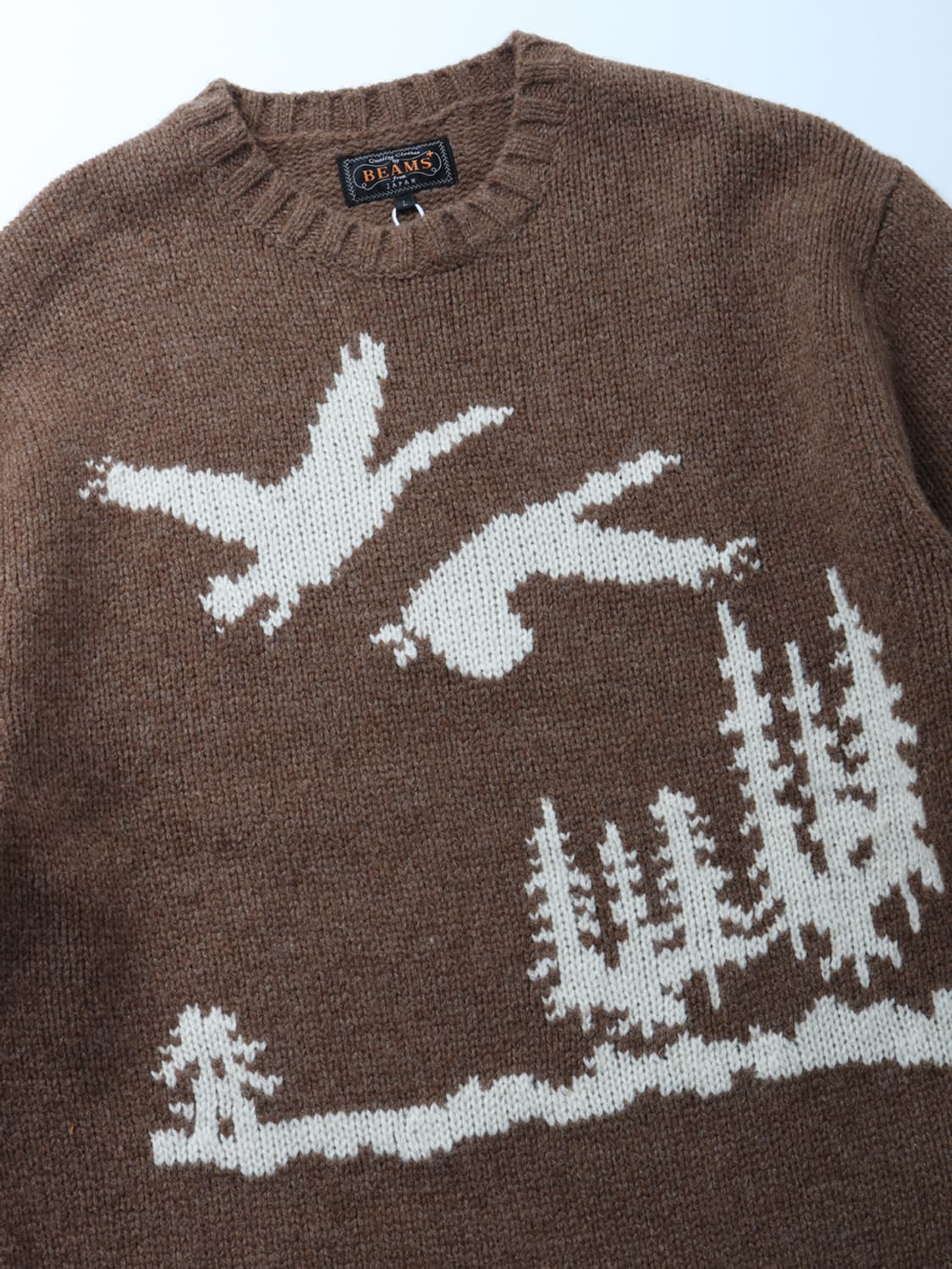 BEAMS PLUS 3 Gauge Intarsia Crewneck 상품이미지5