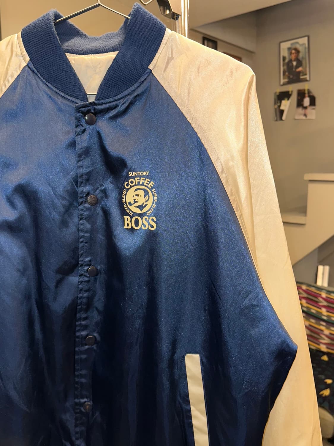 90’s Suntory Coffee Boss satin jacket  상품이미지6