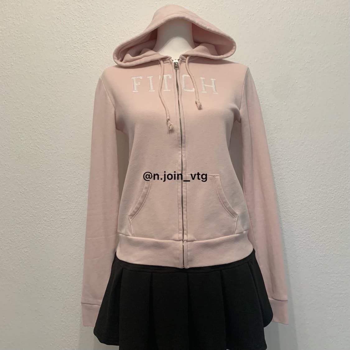 아베크롬비 딸기 피치 핑크 후드집업 상품이미지1