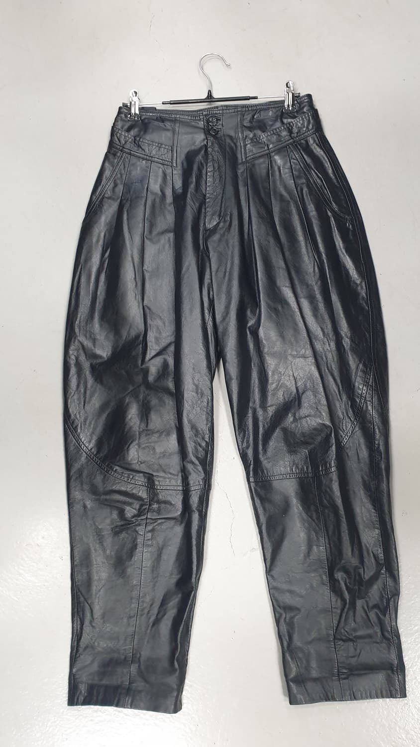블랙 가죽 바지26~27 상품이미지1