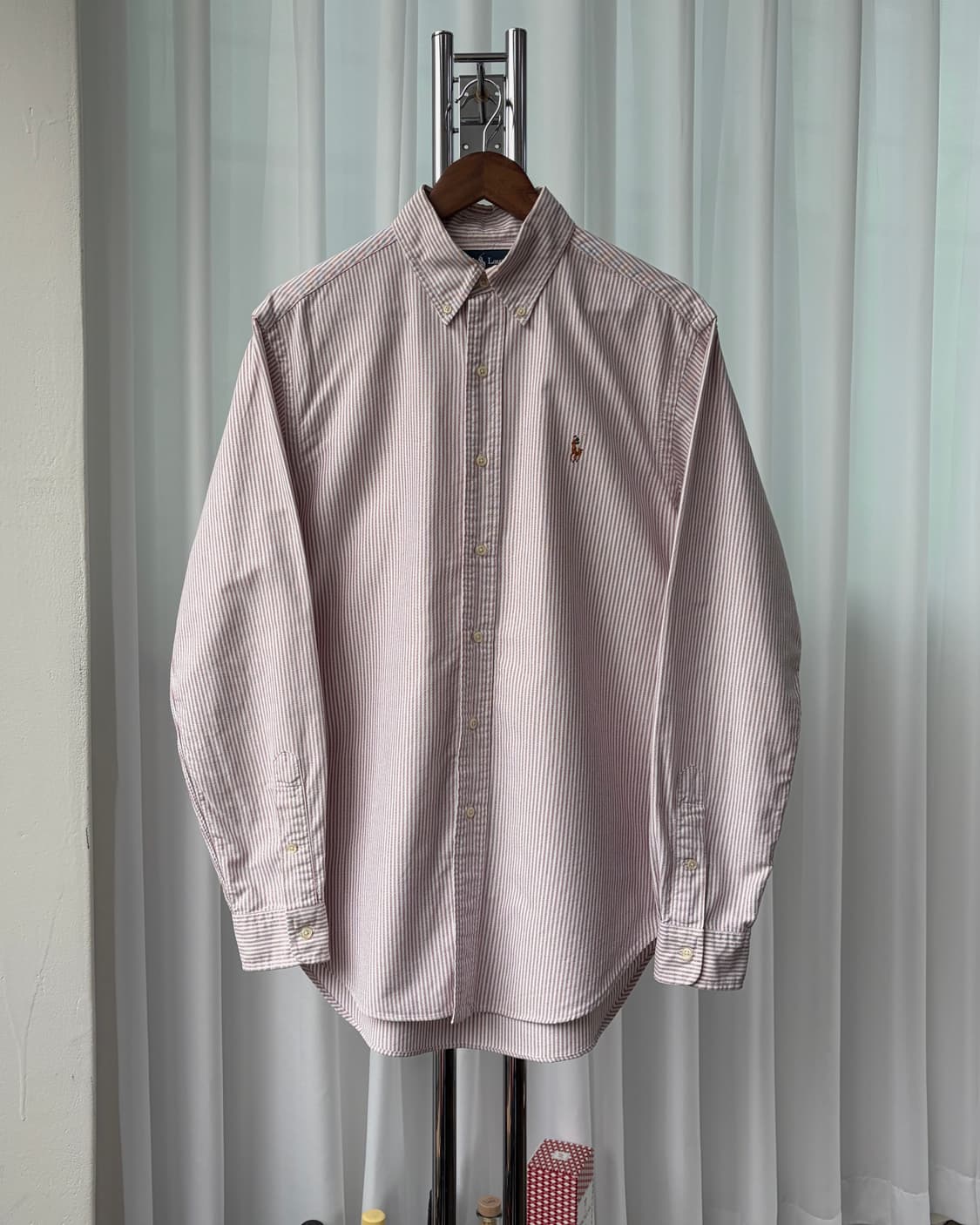 [M]폴로 랄프로렌 클래식핏 스트라이프 옥스포드 셔츠 상품이미지4