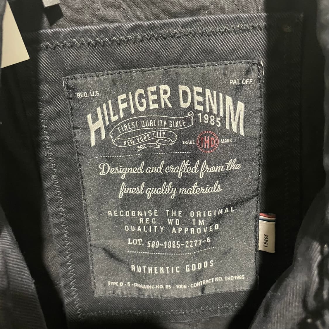 힐피거 데님 야상 블랙 상품이미지4
