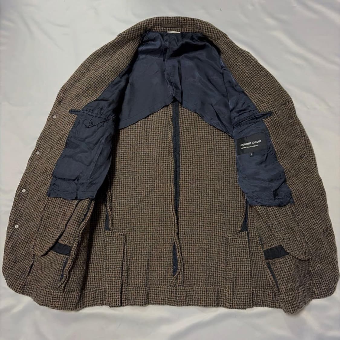 꼼데가르송 옴므 듀스 양모 축융 하운즈투스 자켓 상품이미지3