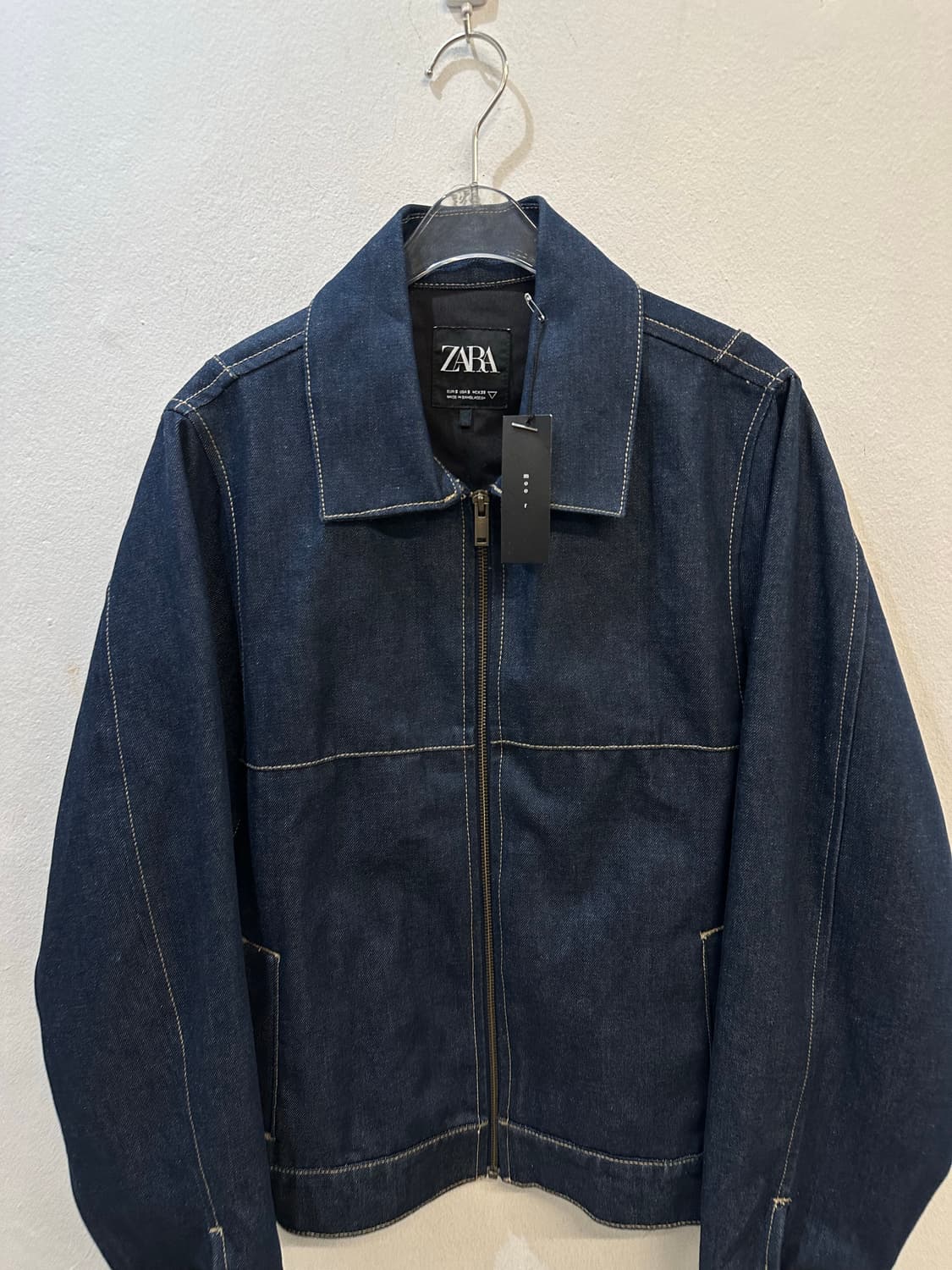 Zara denim zip up jacket 상품이미지2