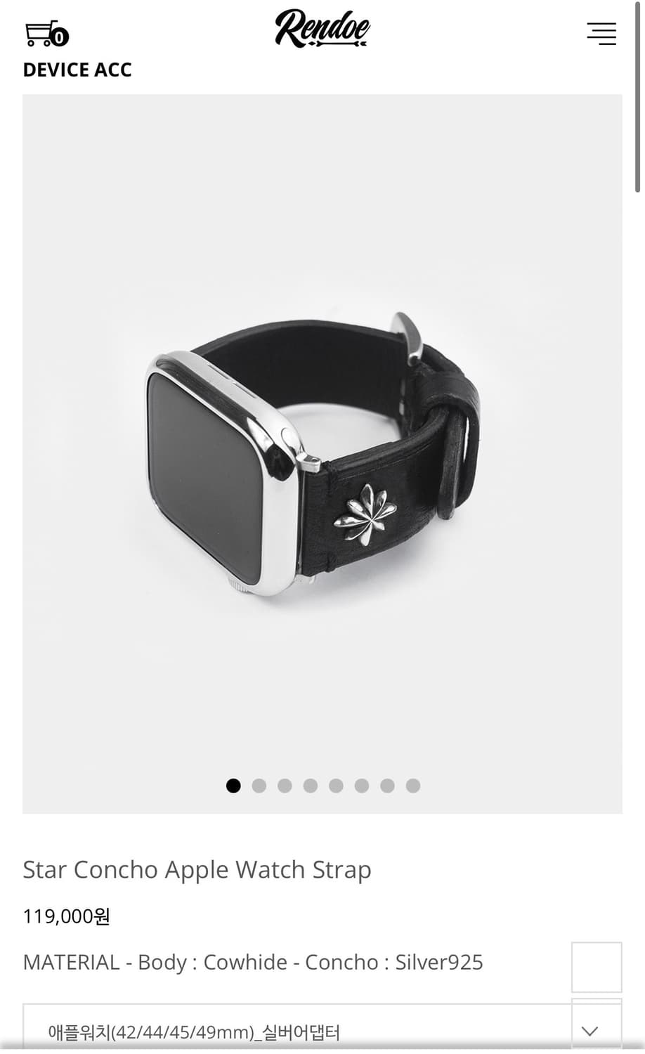 구매) 렌도 애플워치 스트랩 (S/M 사이즈) 45mm  상품이미지3