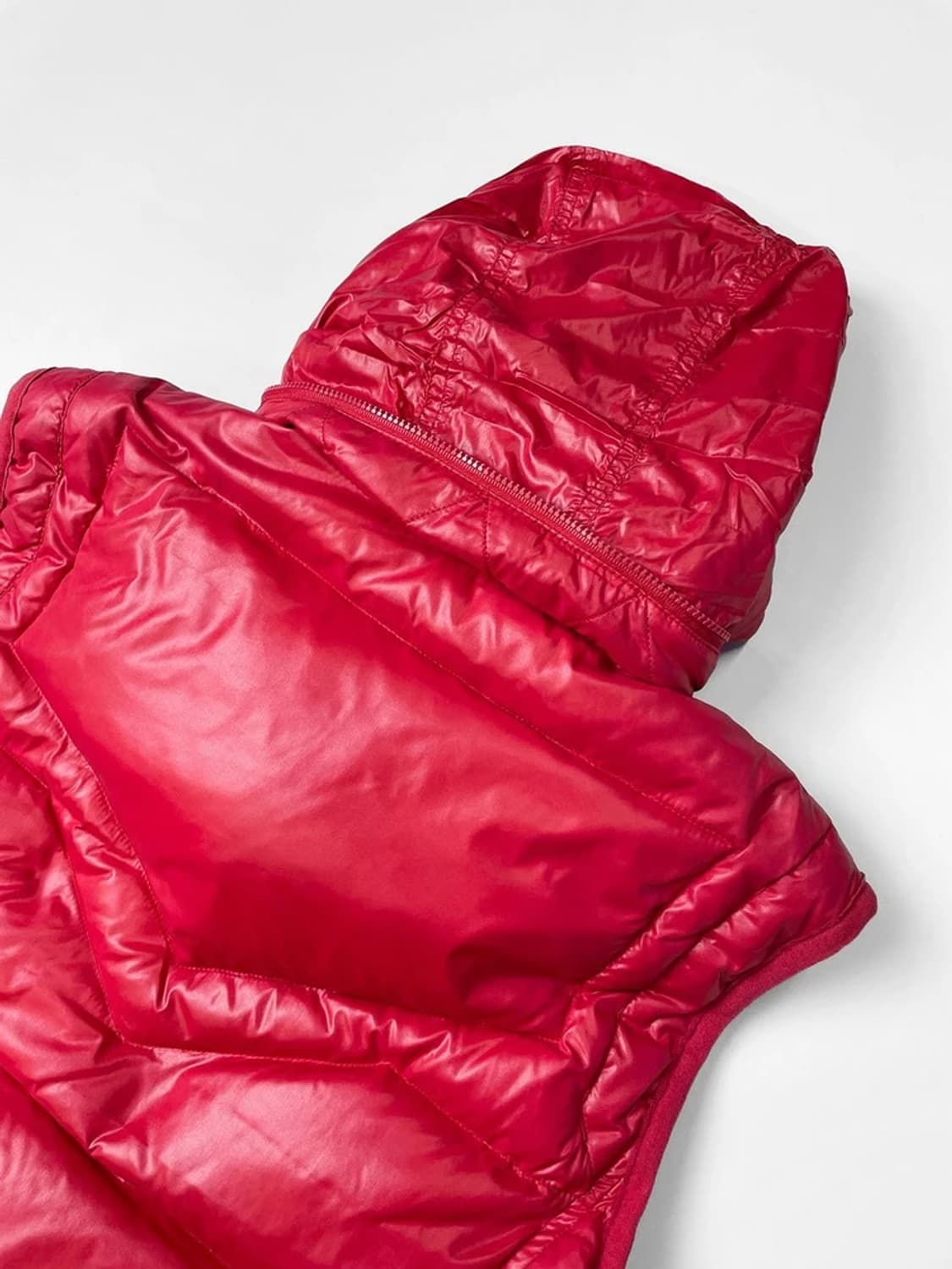 디젤 DIESEL 00s 지퍼 덕다운 패딩 조끼 A1397 상품이미지7