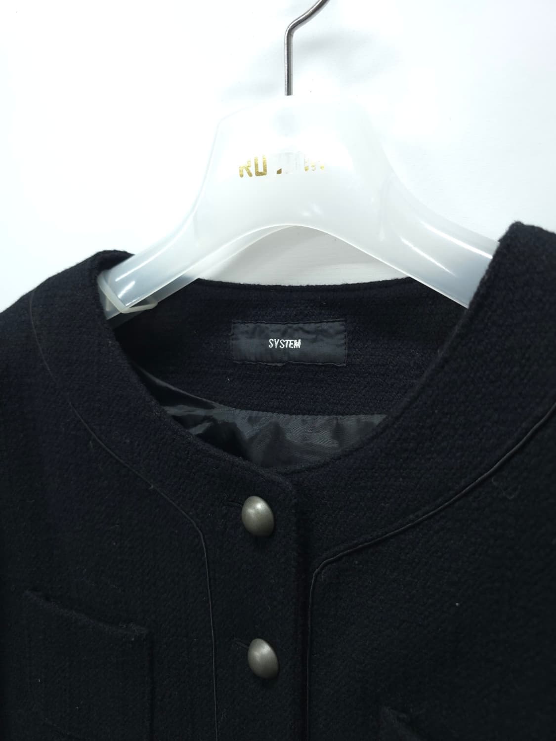 시스템(SYSTEM) 모직 노카라 트위드자켓 (55-66) 상품이미지5